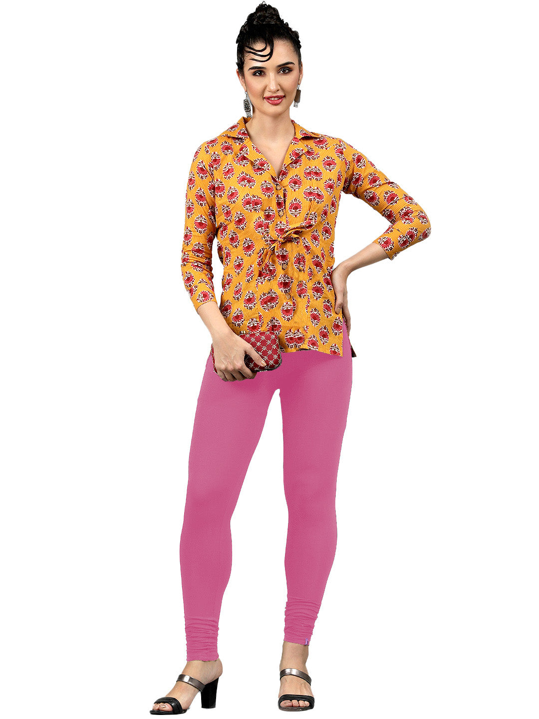 Presta Churidar Leggings Premium - Fushia