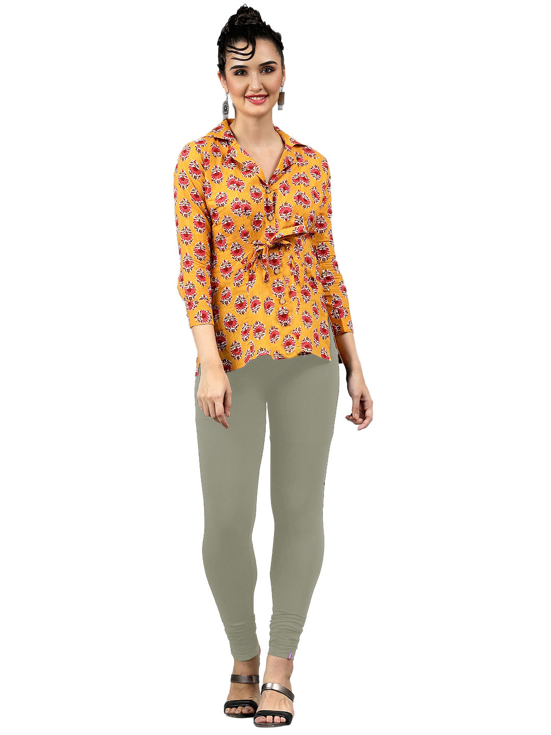 Presta Churidar Leggings Premium - Grey