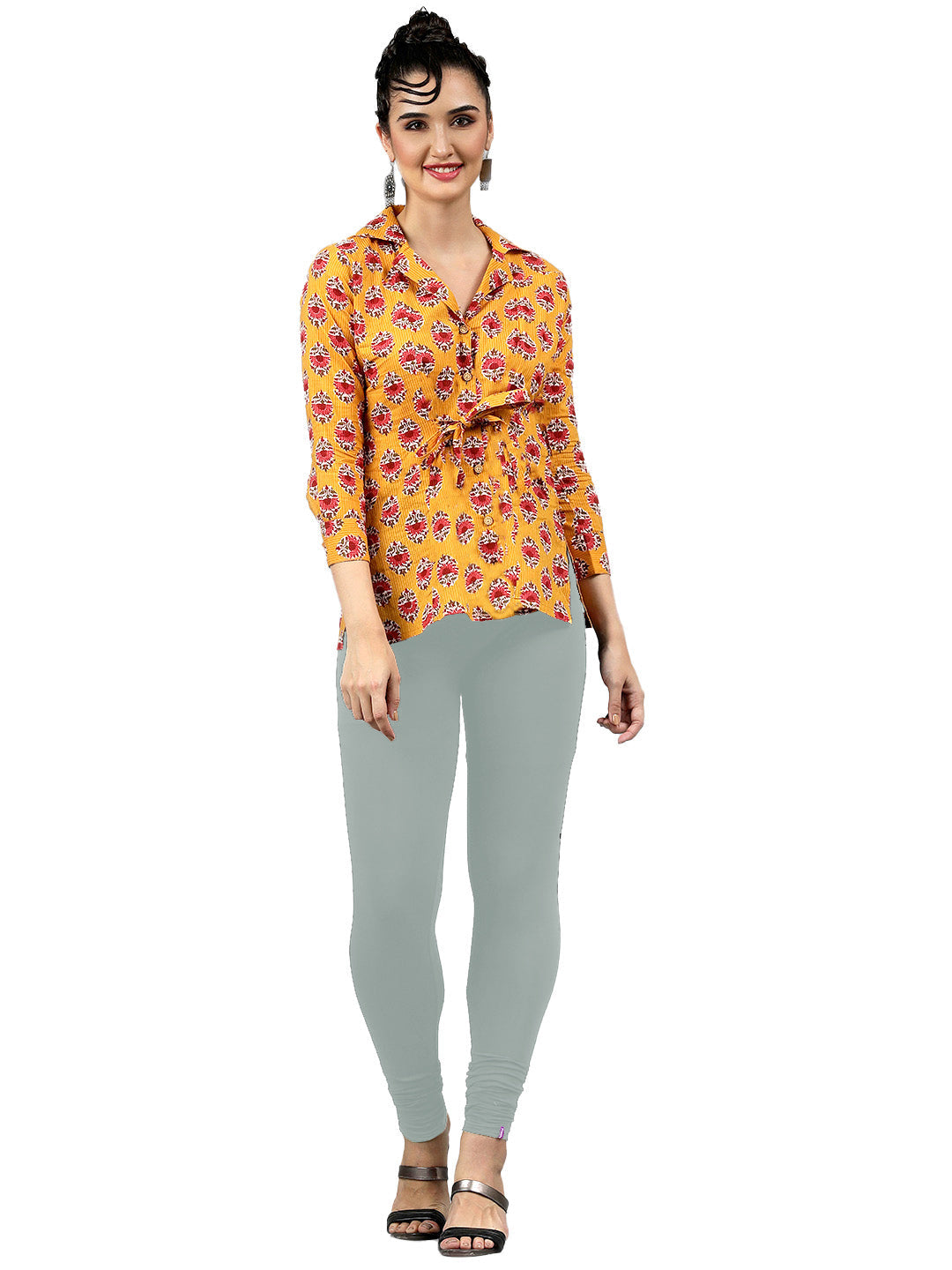 Presta Churidar Leggings Premium - Ice Blue