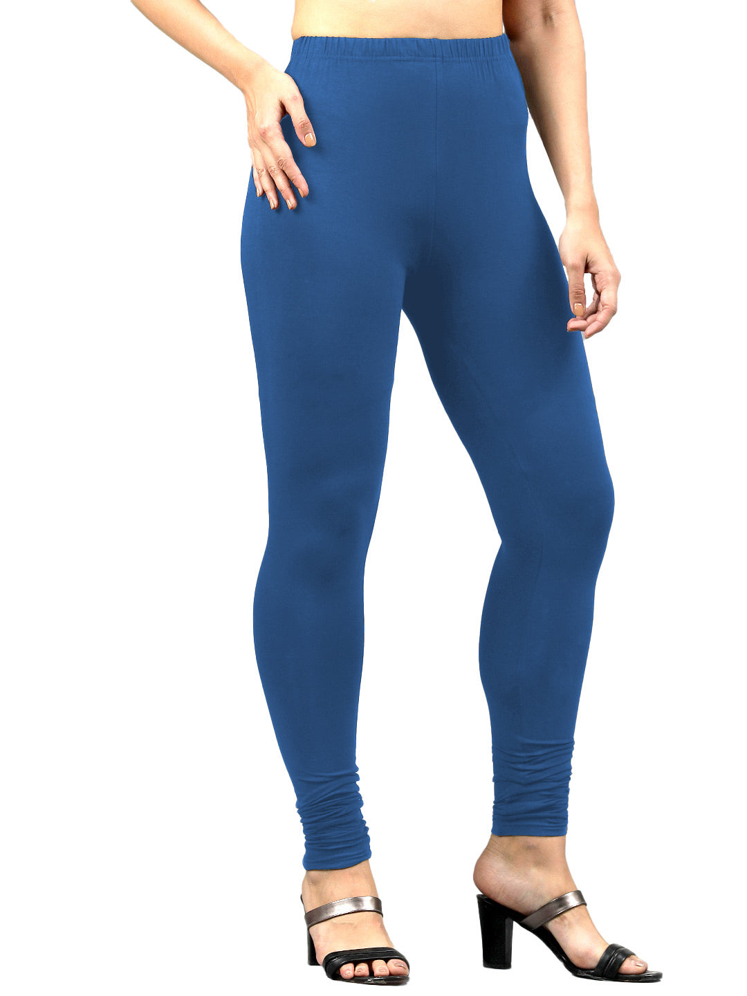 Presta Churidar Leggings Premium- Jean Blue