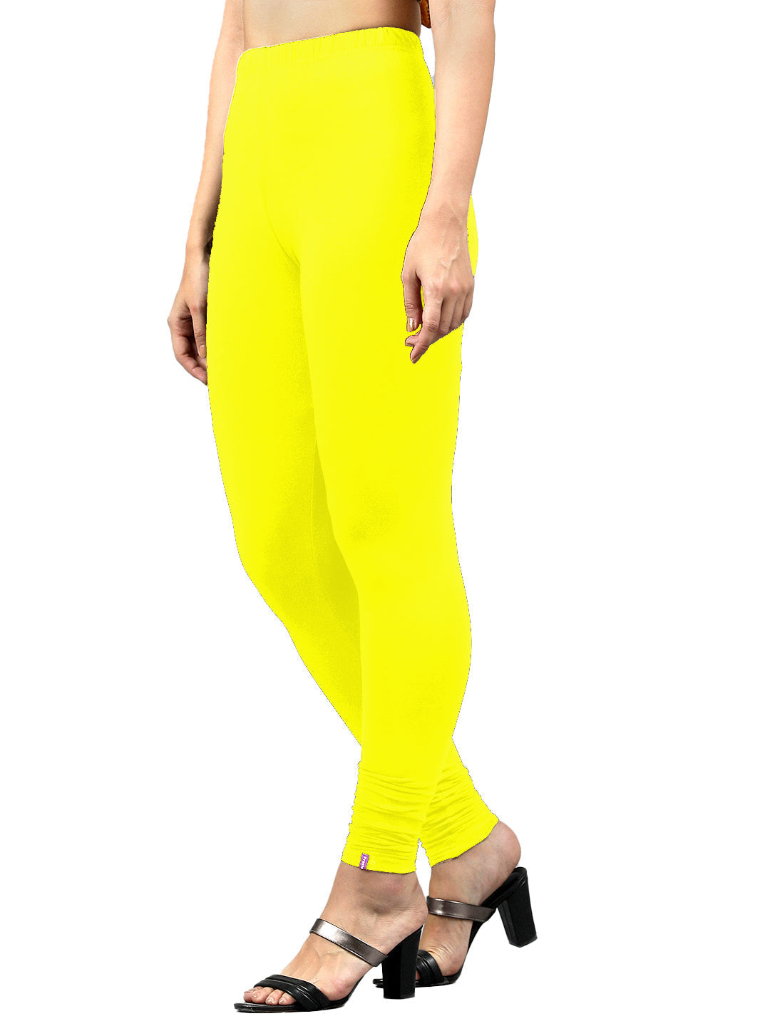 Presta Churidar Leggings Premium - Lemon Yellow