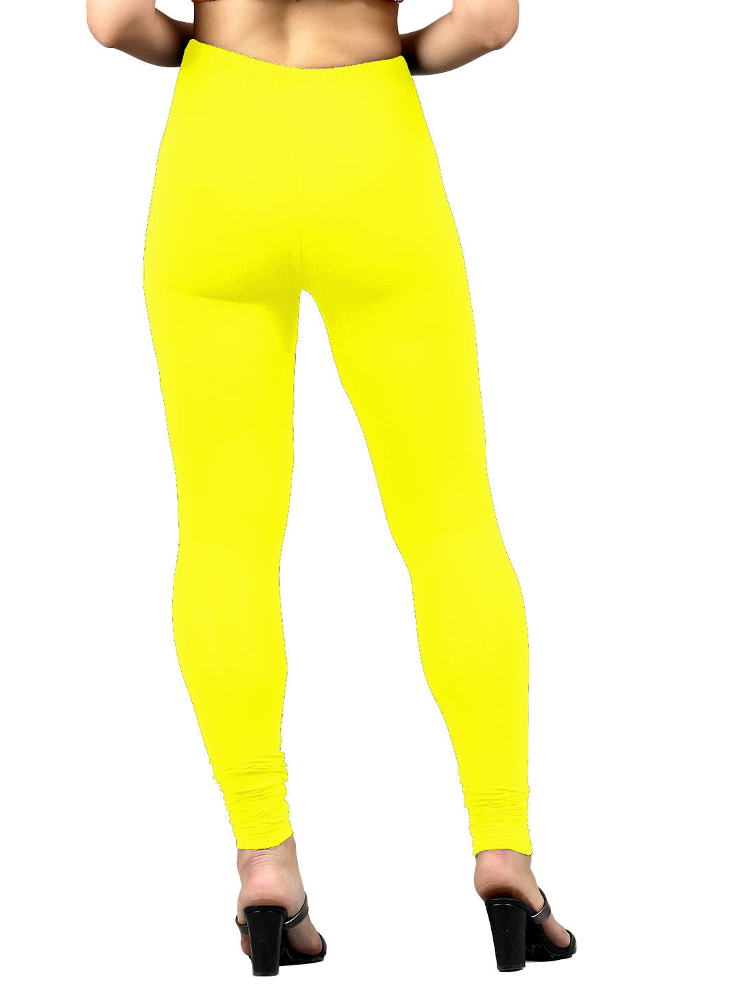 Presta Churidar Leggings Premium - Lemon Yellow