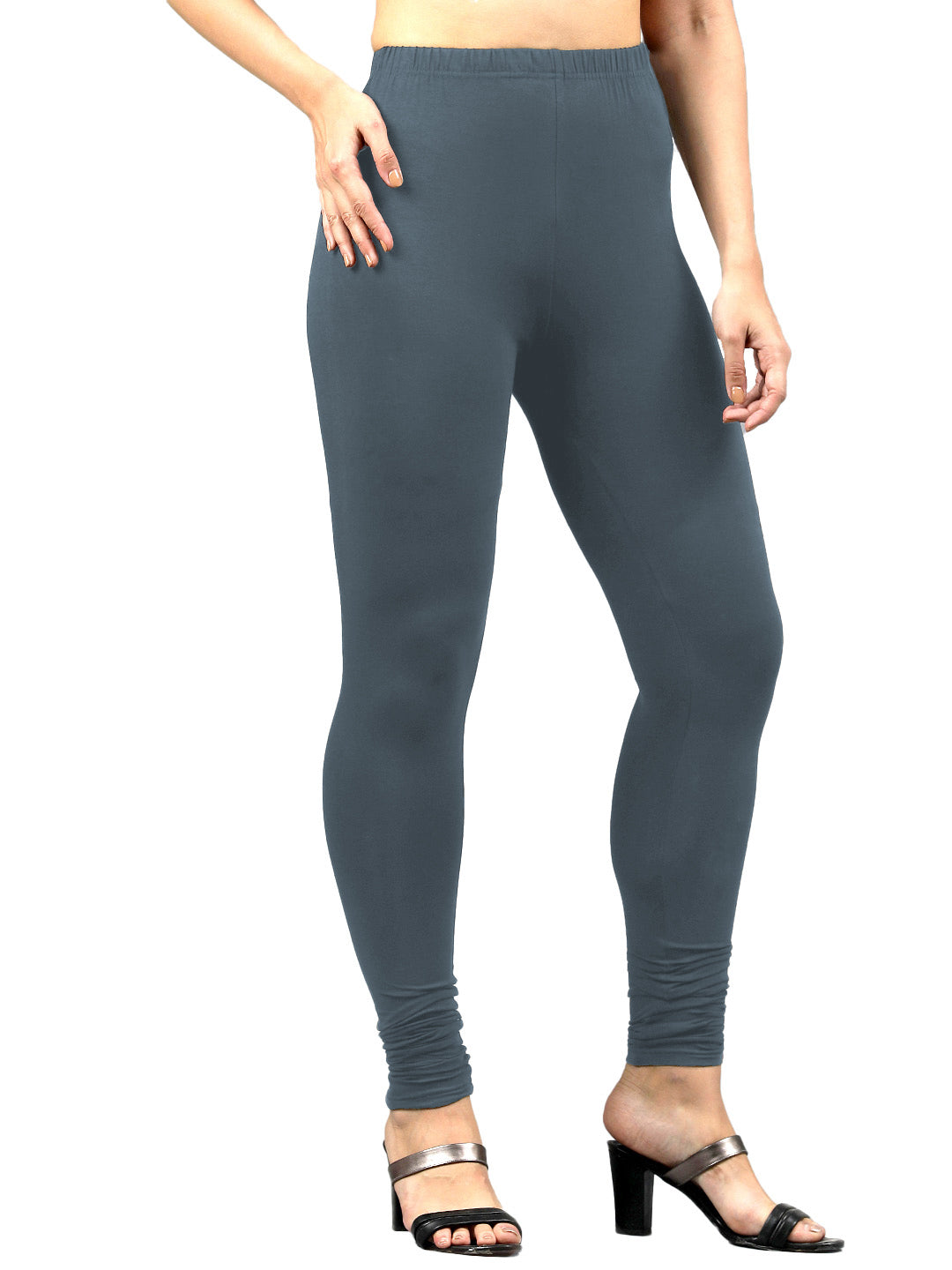 Presta Churidar Leggings Premium - Lt.Ash