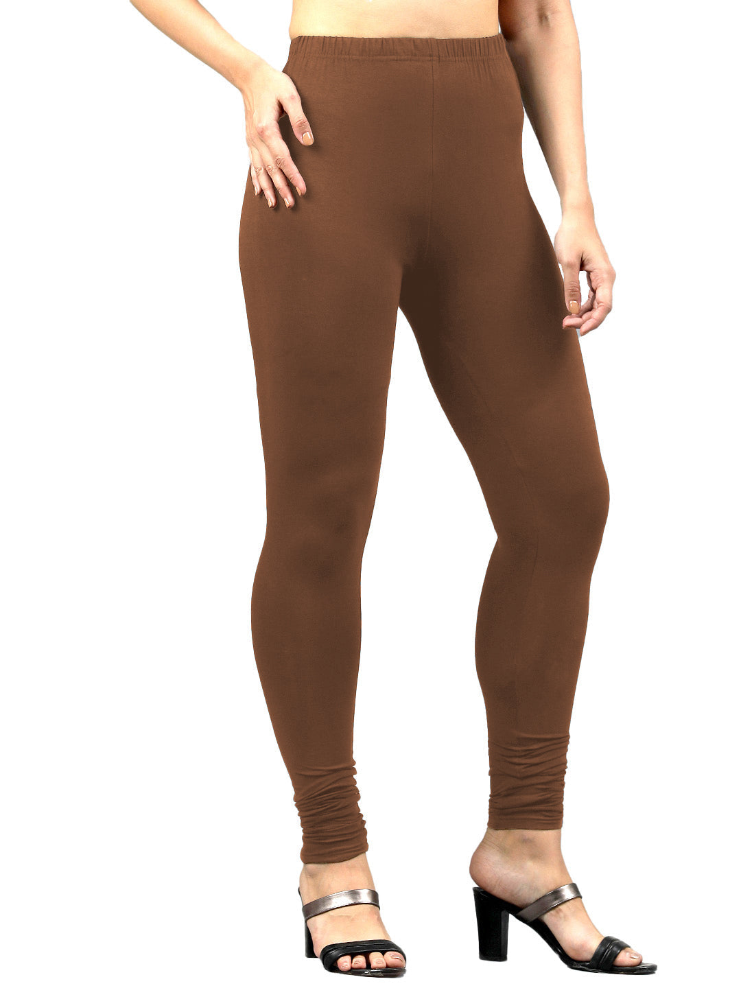Presta Churidar Leggings Premium - Lt.Coffee