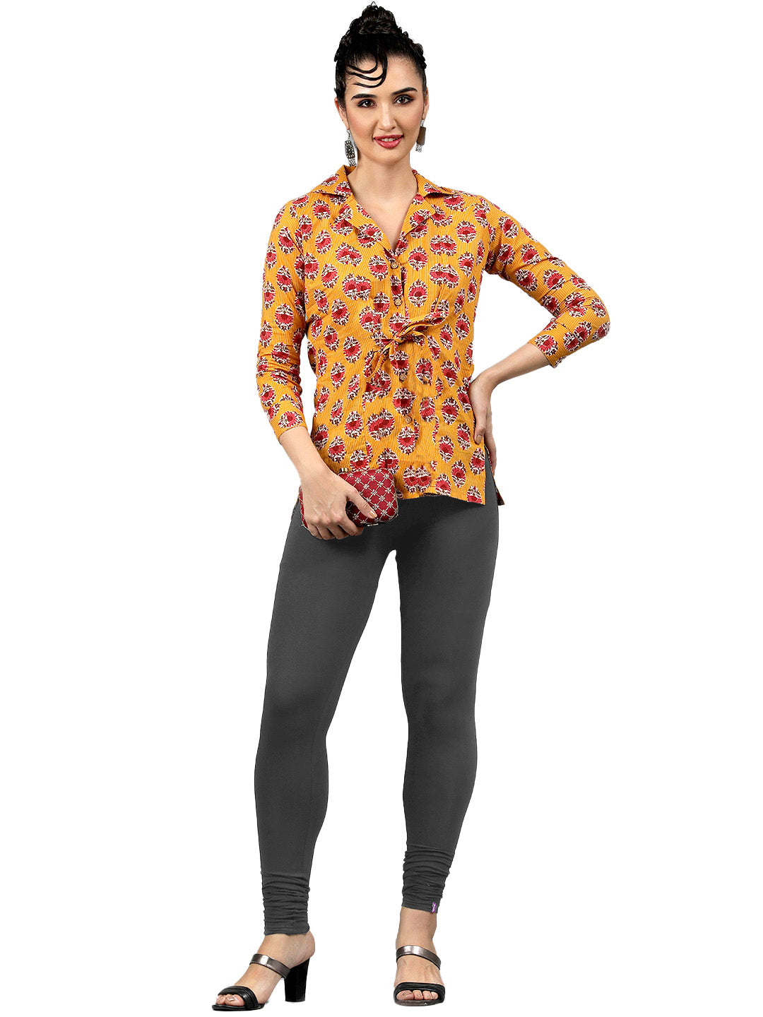 Presta Churidar Leggings Premium - Lt.Navy