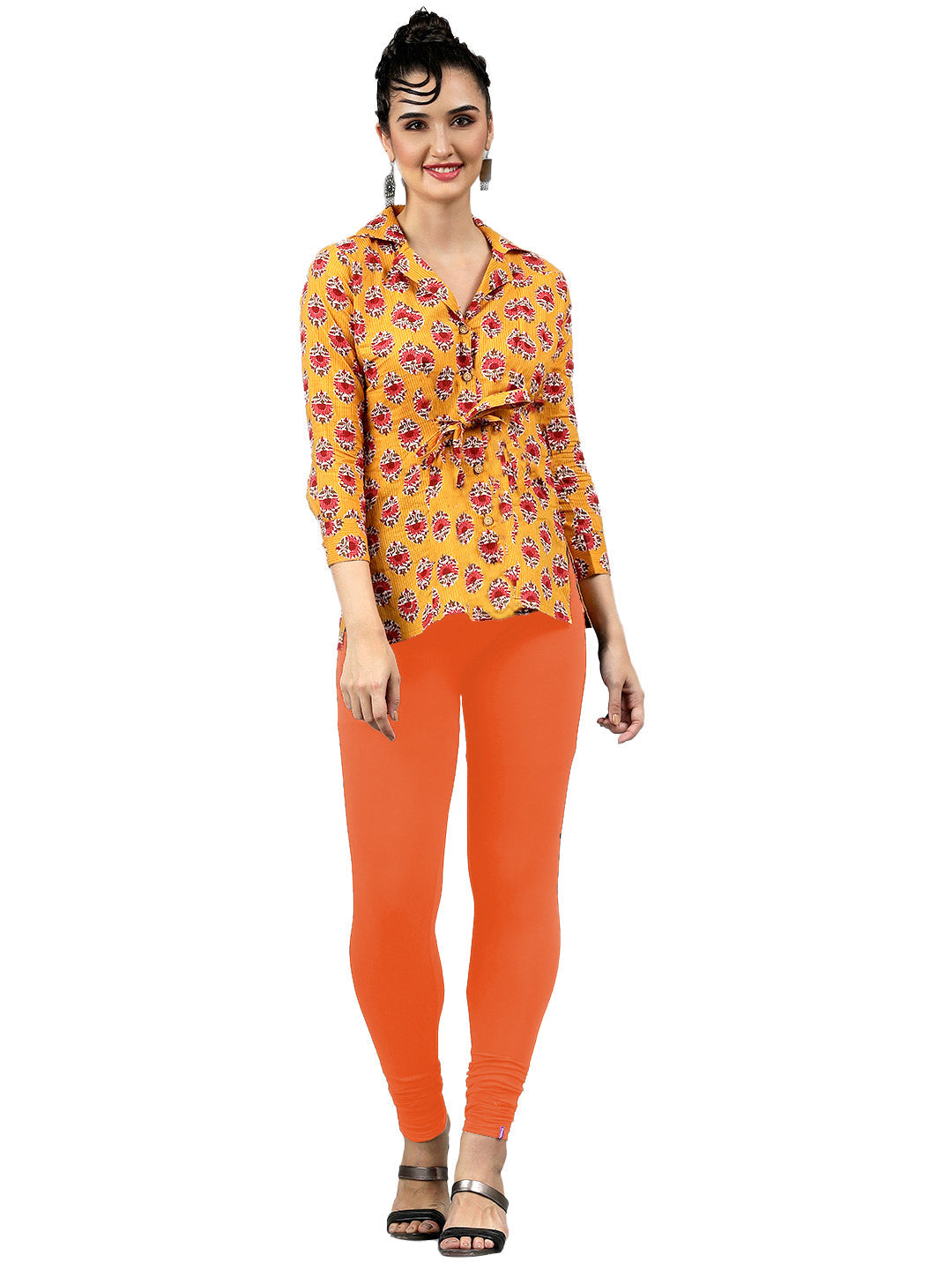 Presta Churidar Leggings Premium - Lt.Orange
