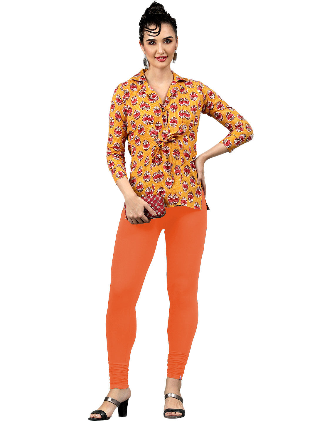 Presta Churidar Leggings Premium - Lt.Orange