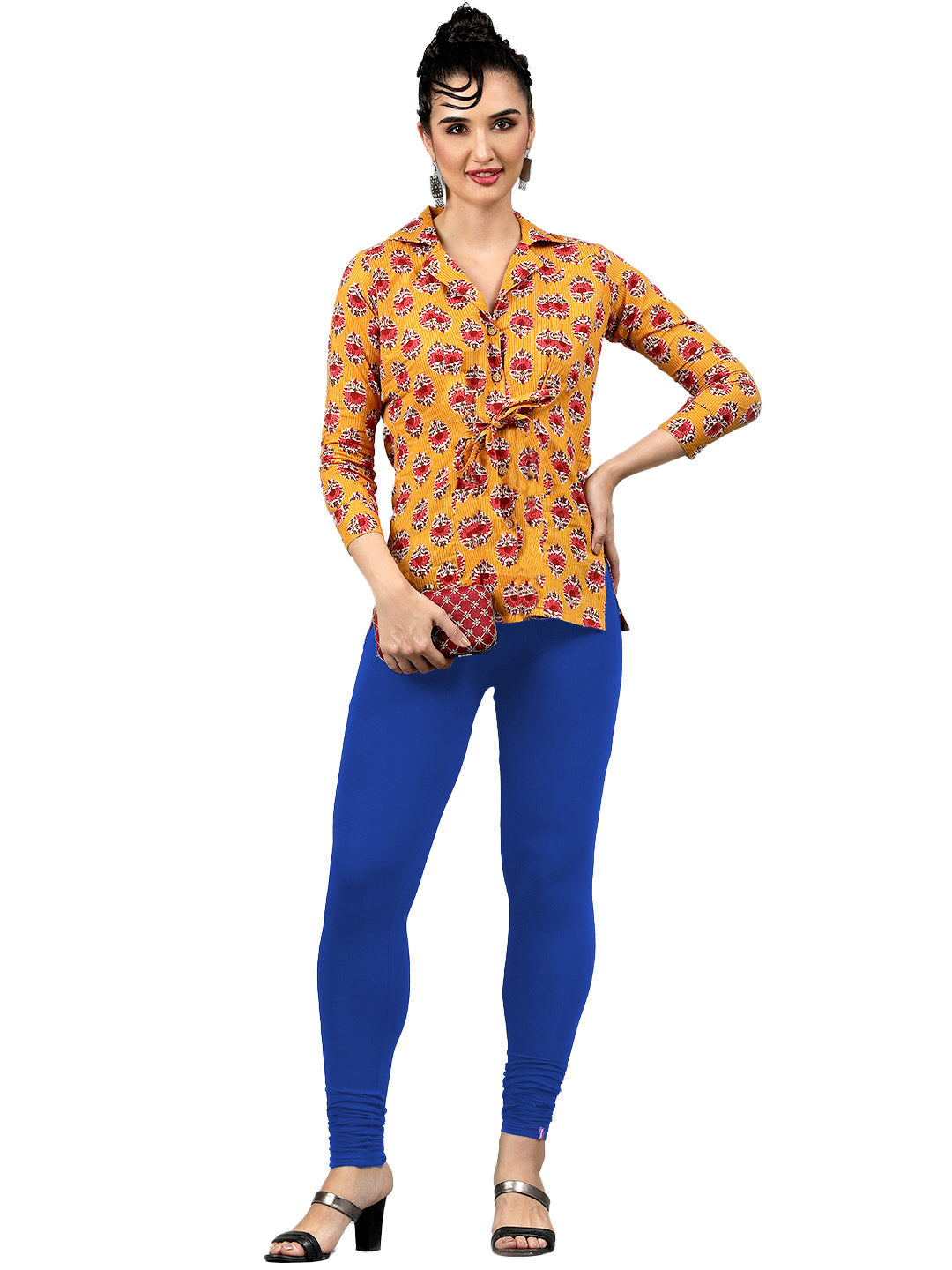 Presta Churidar Leggings Premium - Lt.Royal
