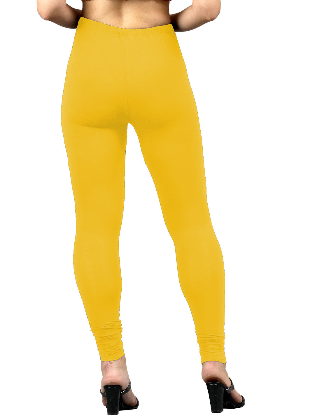 Presta Churidar Leggings Premium - Mango Yellow