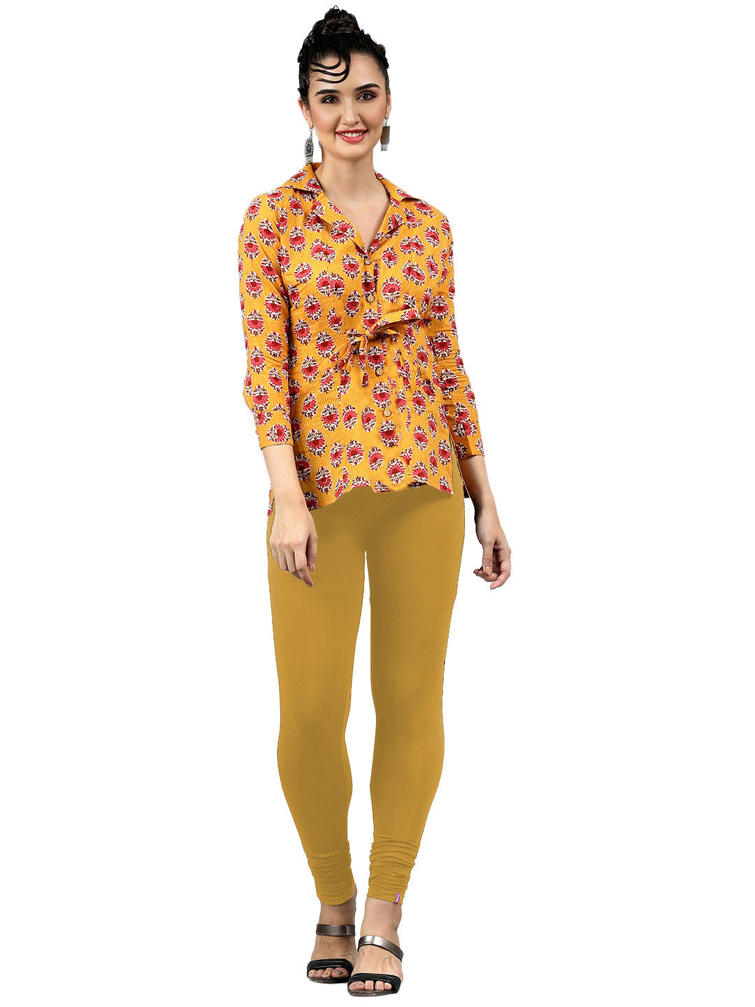 Presta Churidar Leggings Premium - Mustard