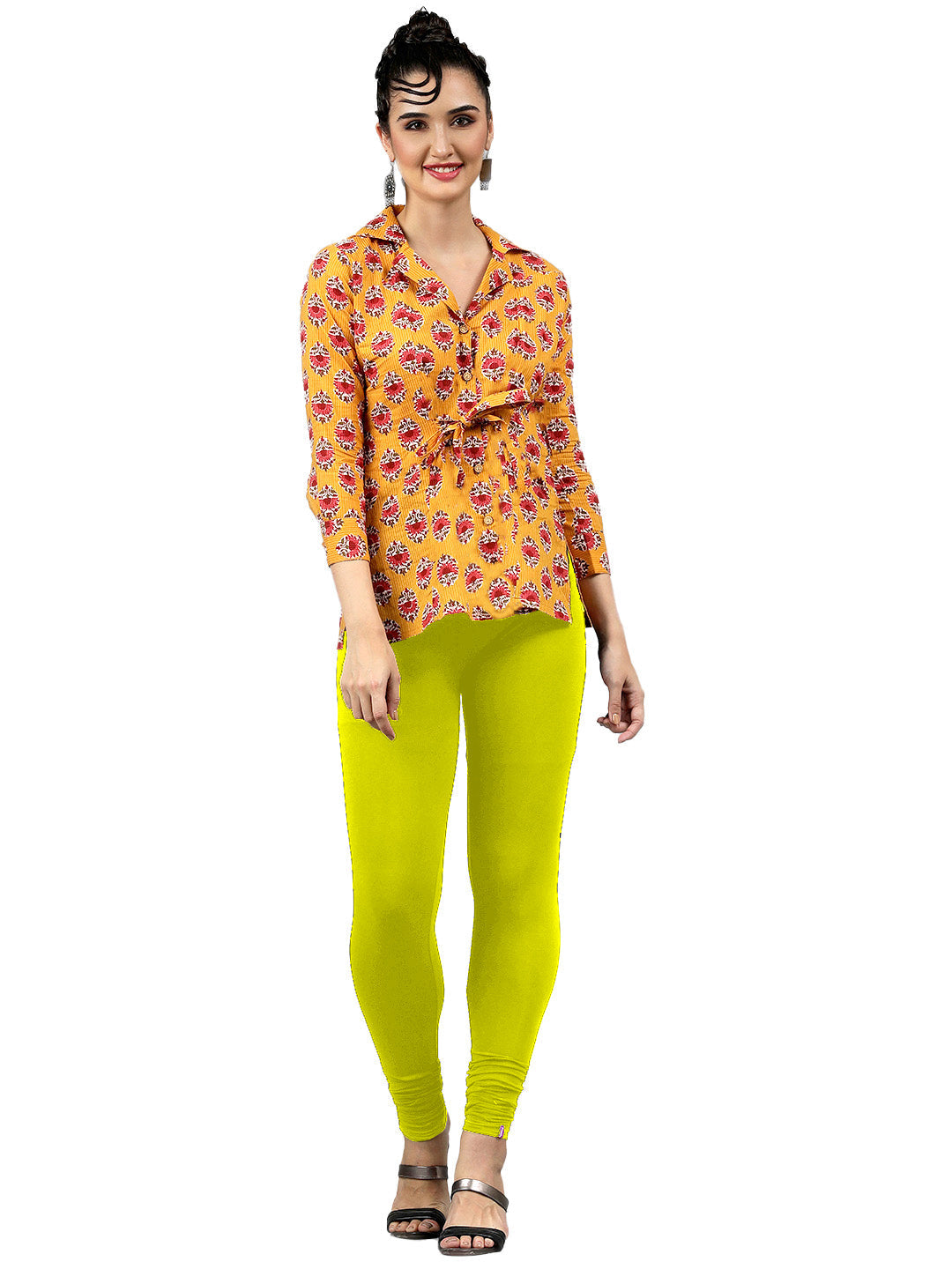 Presta Churidar Leggings Premium - New Green