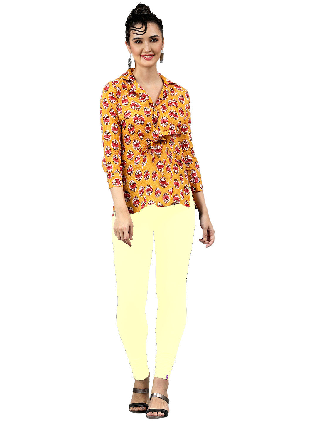 Presta Churidar Leggings Premium - Off White