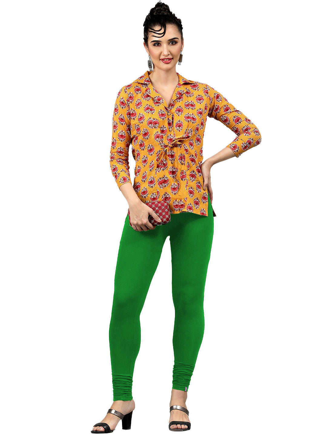 Presta Churidar Leggings Premium - Pakistan Green