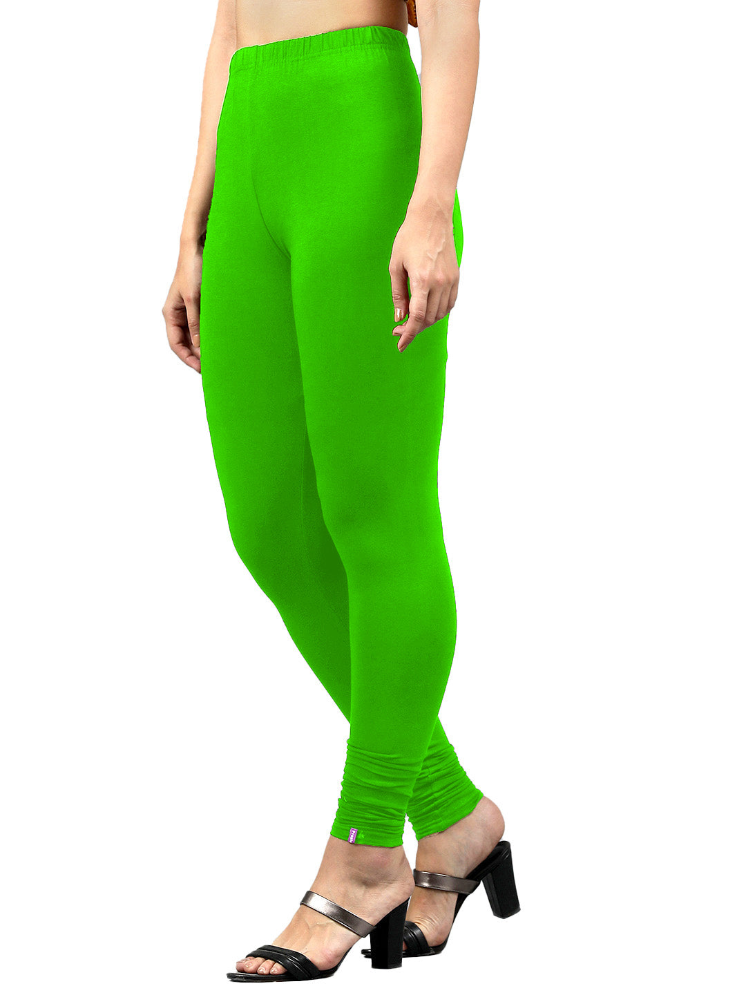 Presta Churidar Leggings Premium - Parrot Green