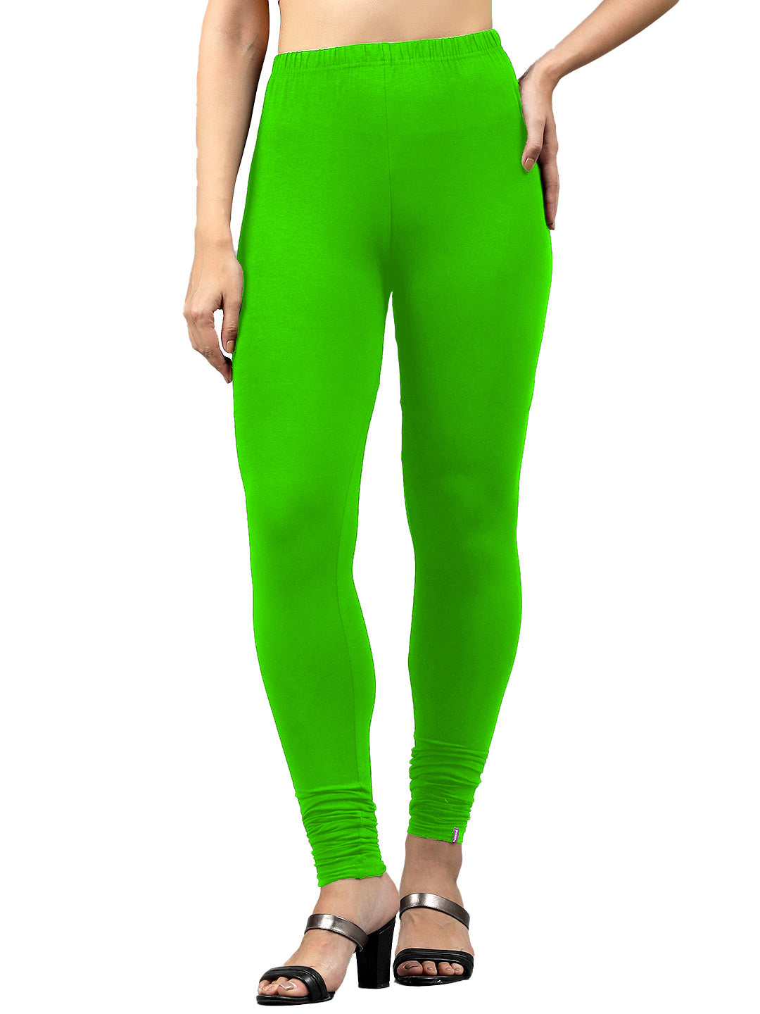 Presta Churidar Leggings Premium - Parrot Green