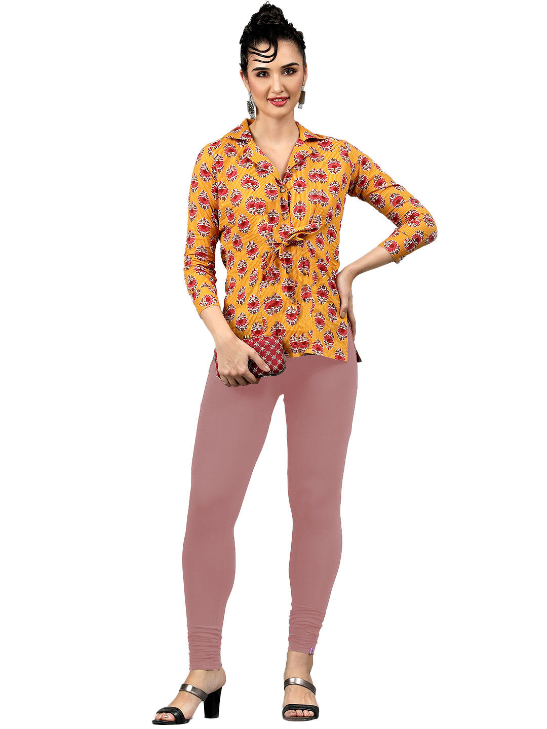 Presta Churidar Leggings Premium - Pink Punch