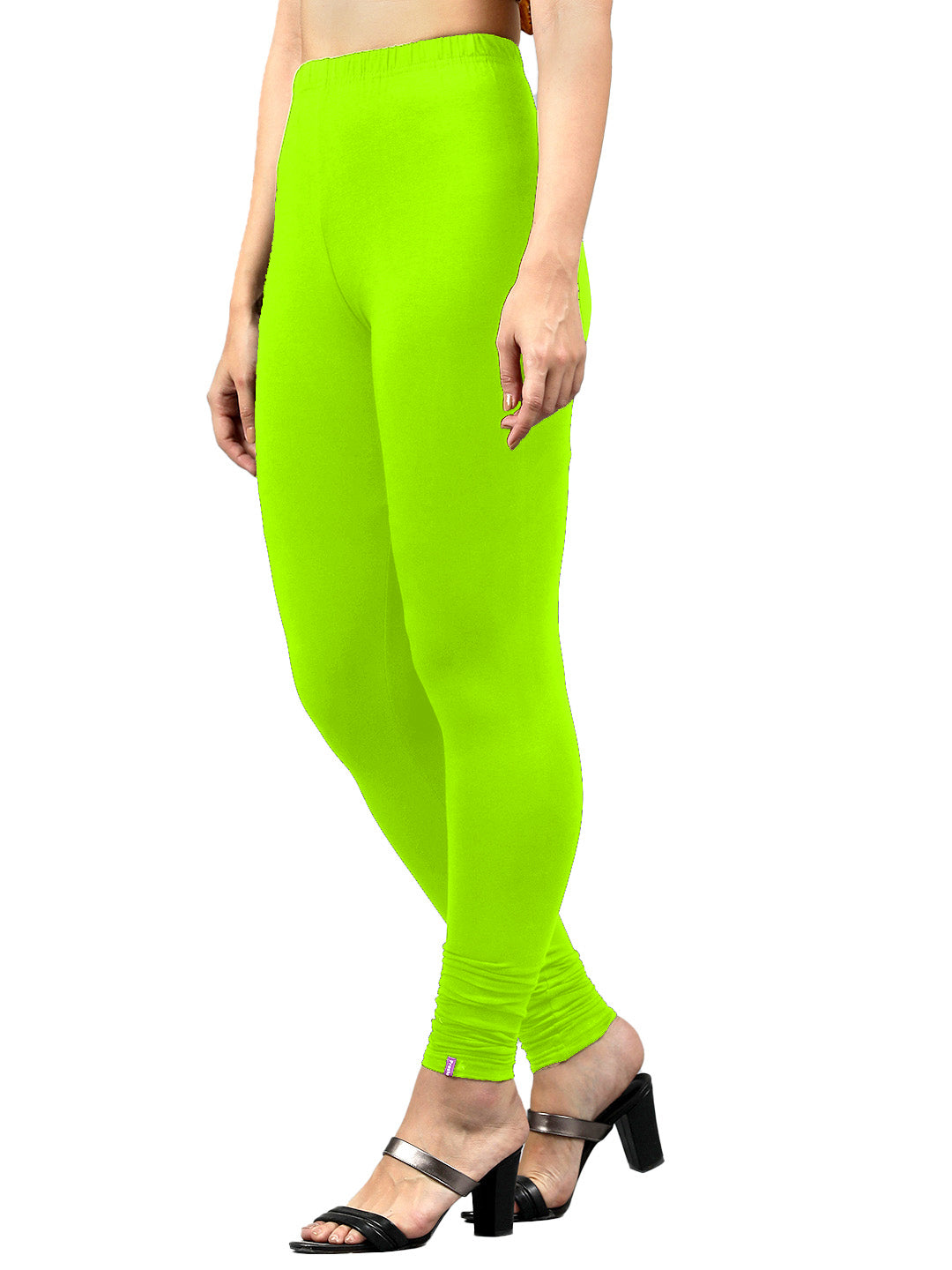 Presta Churidar Leggings Premium - Pista Green
