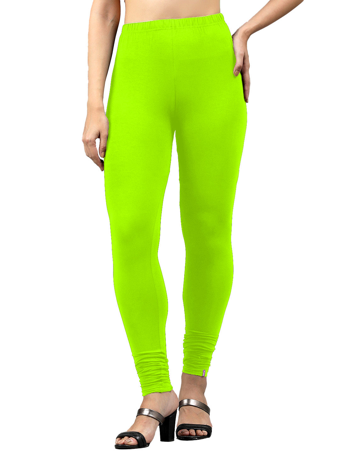 Presta Churidar Leggings Premium - Pista Green