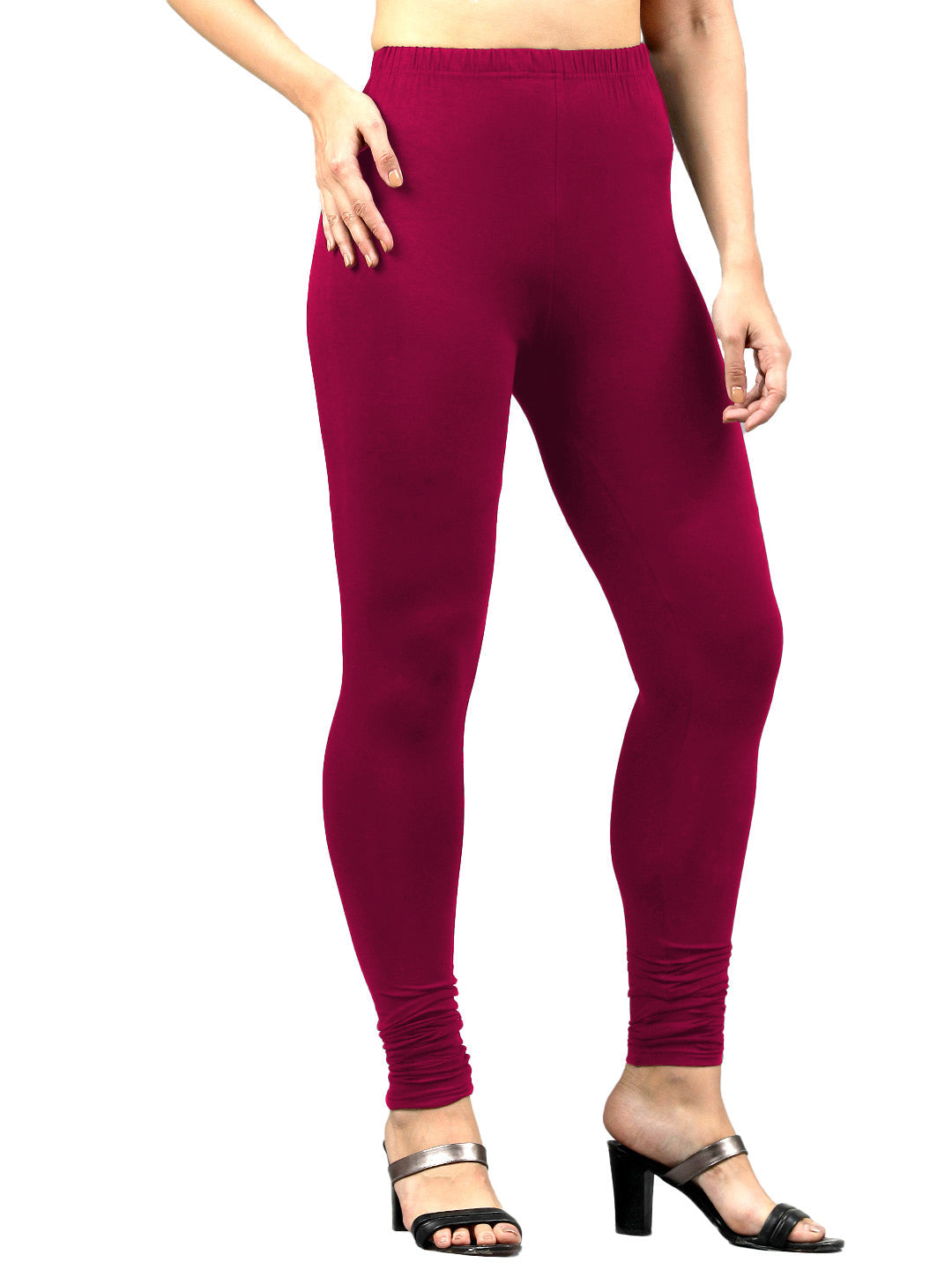 Presta Churidar Leggings Premium - Rani Pink