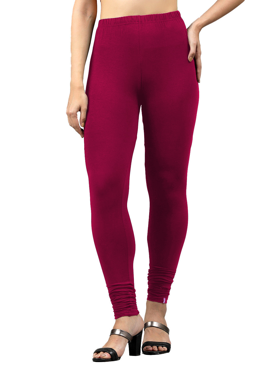 Presta Churidar Leggings Premium - Rani Pink