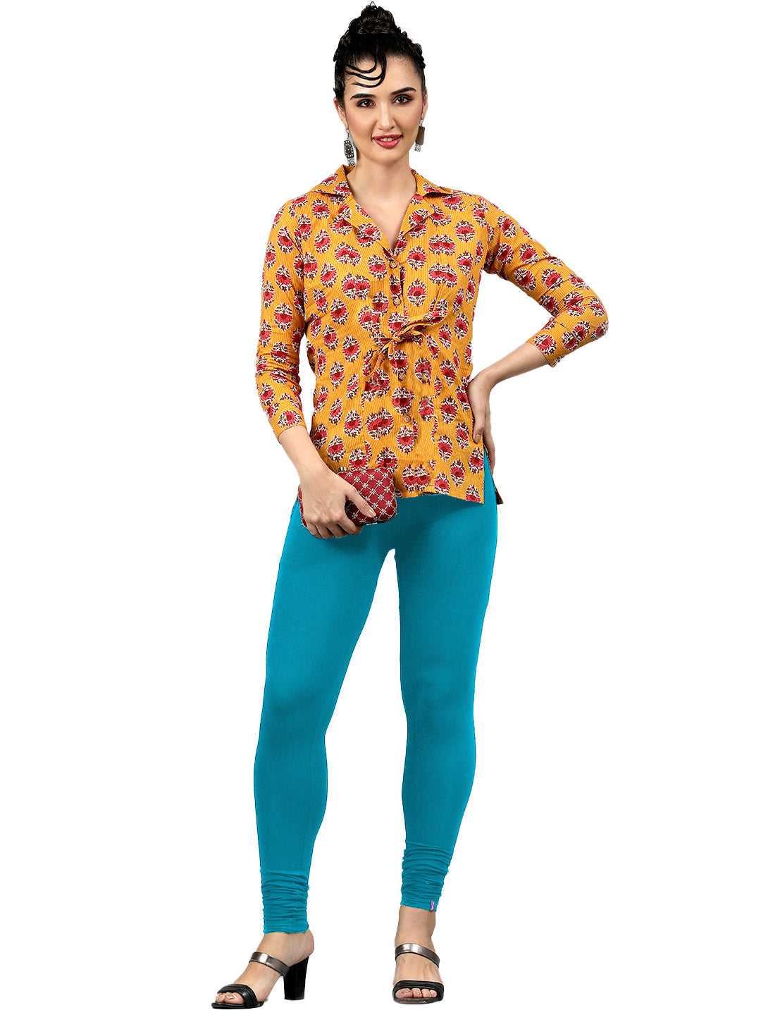 Presta Churidar Leggings Premium - T.Blue