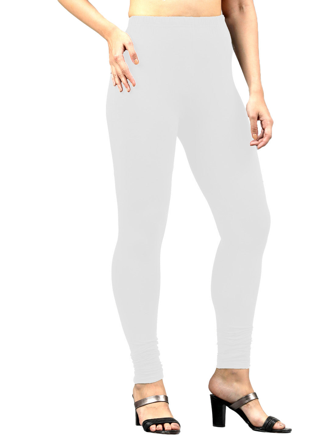 Presta Churidar Leggings Premium - White