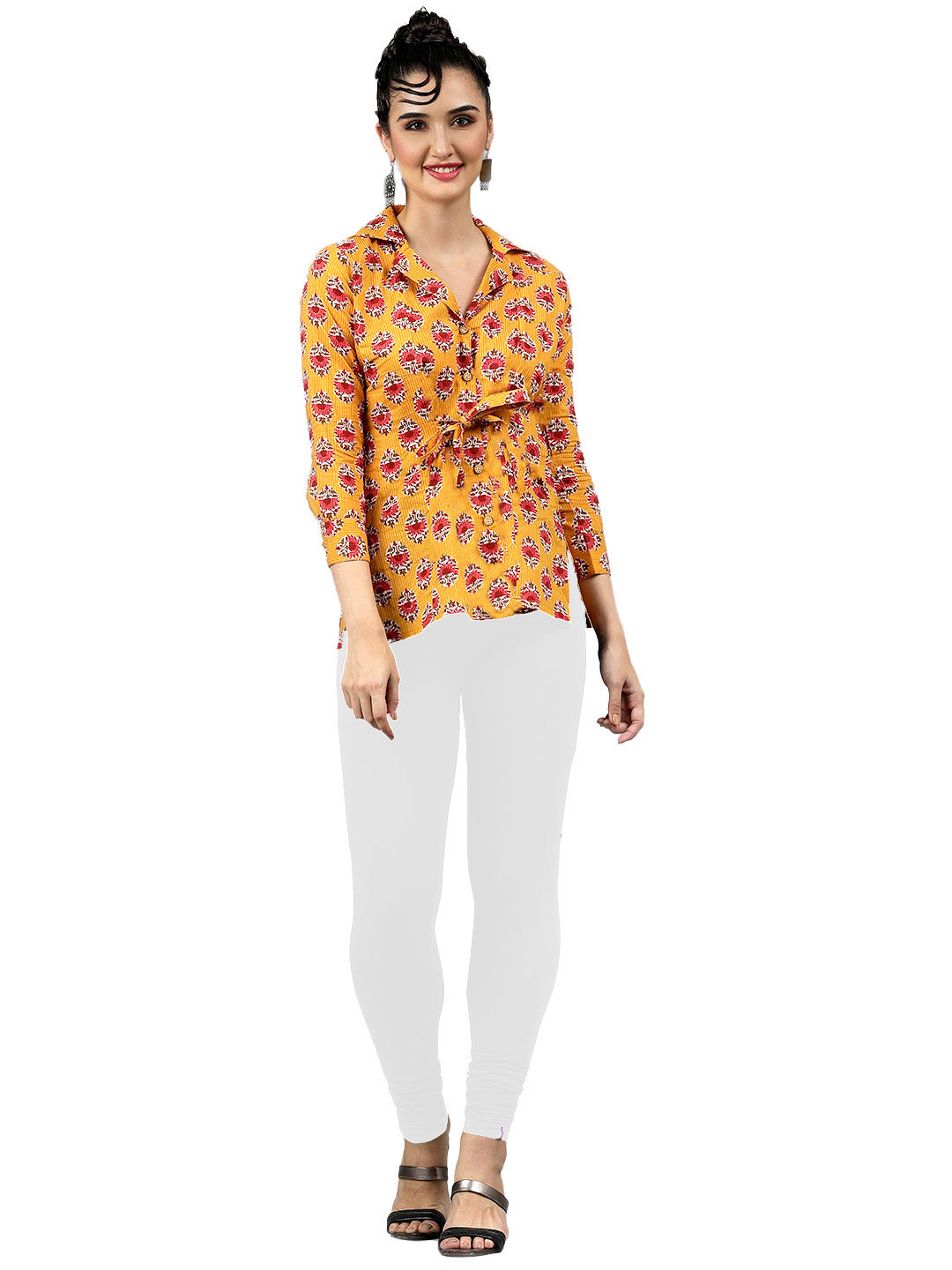 Presta Churidar Leggings Premium - White