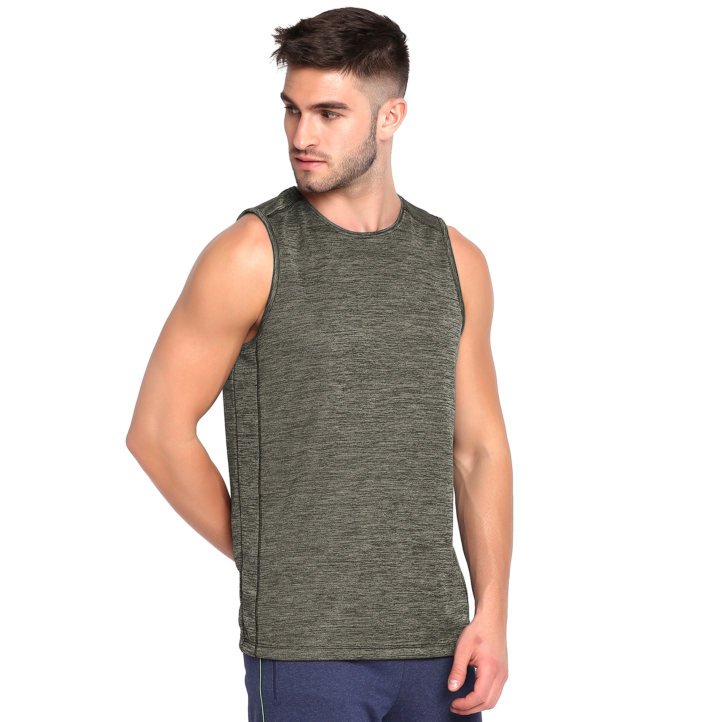 Poomer Tank Top - Power Vest - Olive Grey