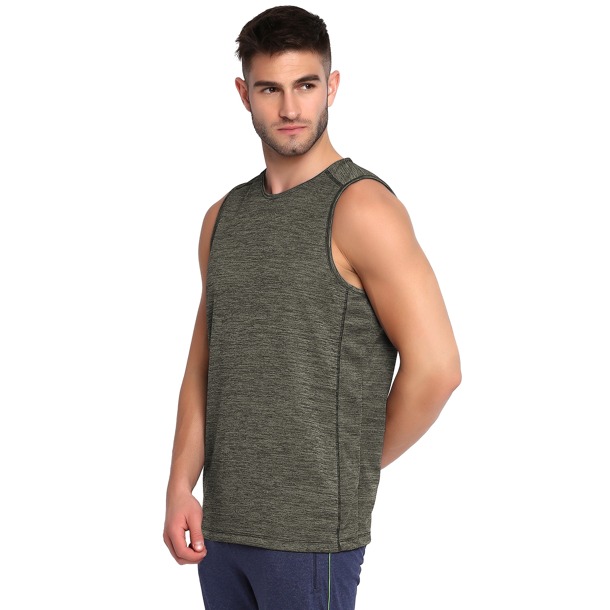 Poomer Tank Top - Power Vest - Olive Grey