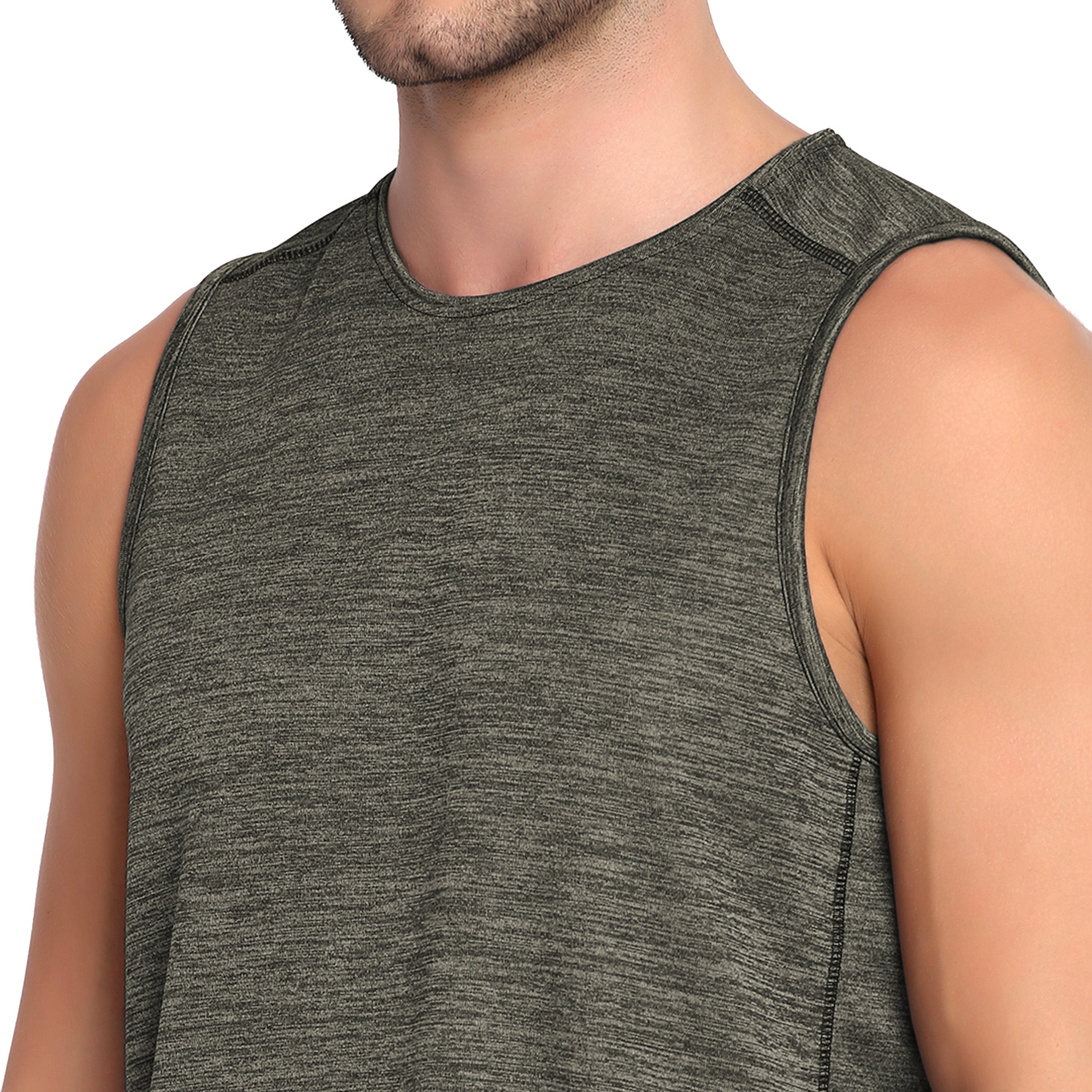 Poomer Tank Top - Power Vest - Olive Grey