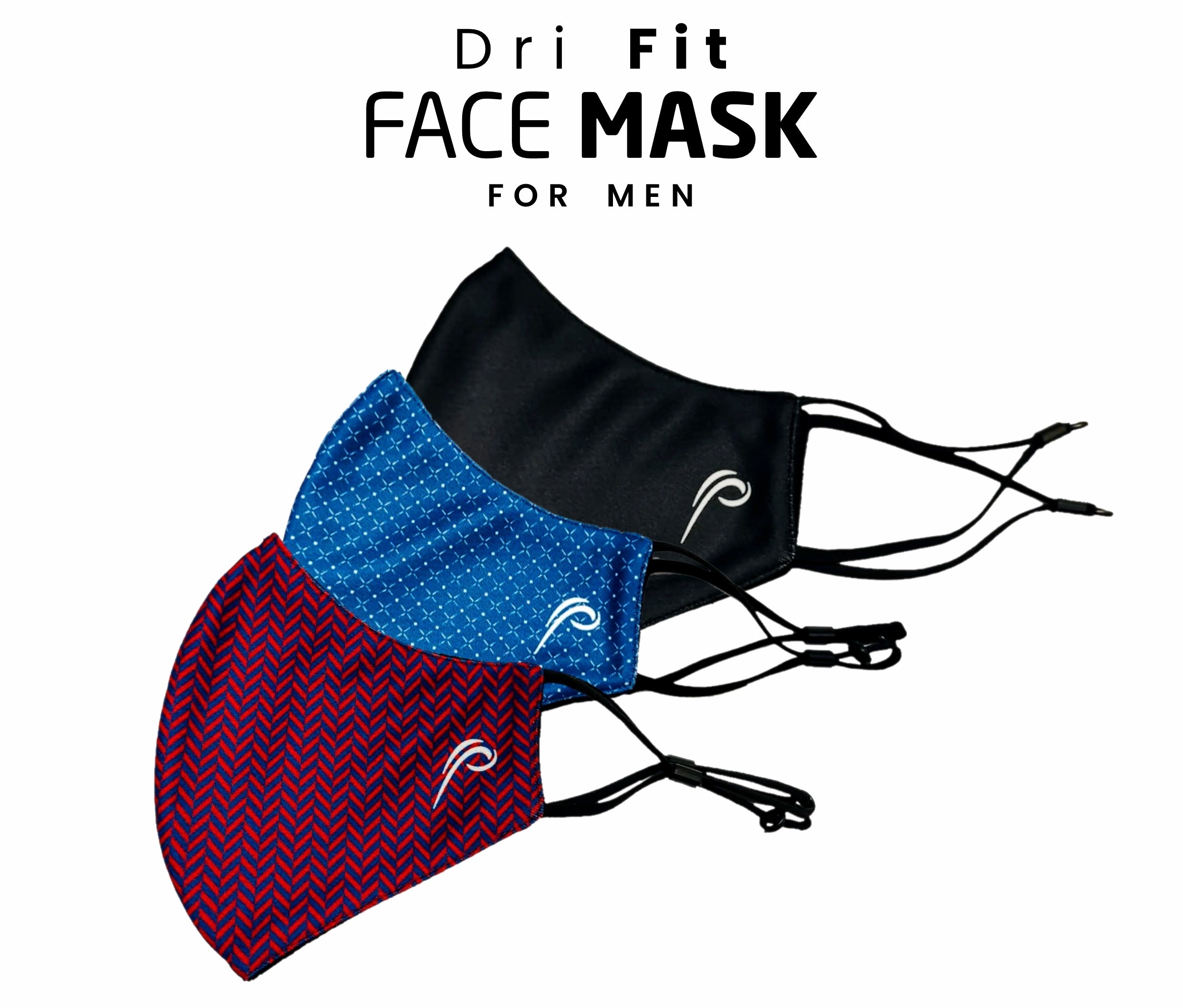 Poomer Dri Fit Face Mask - 2 layer Anti-Bacterial & Anti-Pollution Face Mask (Pack of 3)