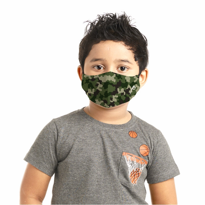 Poomer Kids Face Mask - 3 layer Anti-Bacterial & Anti-Pollution Face Mask (Pack of 3)