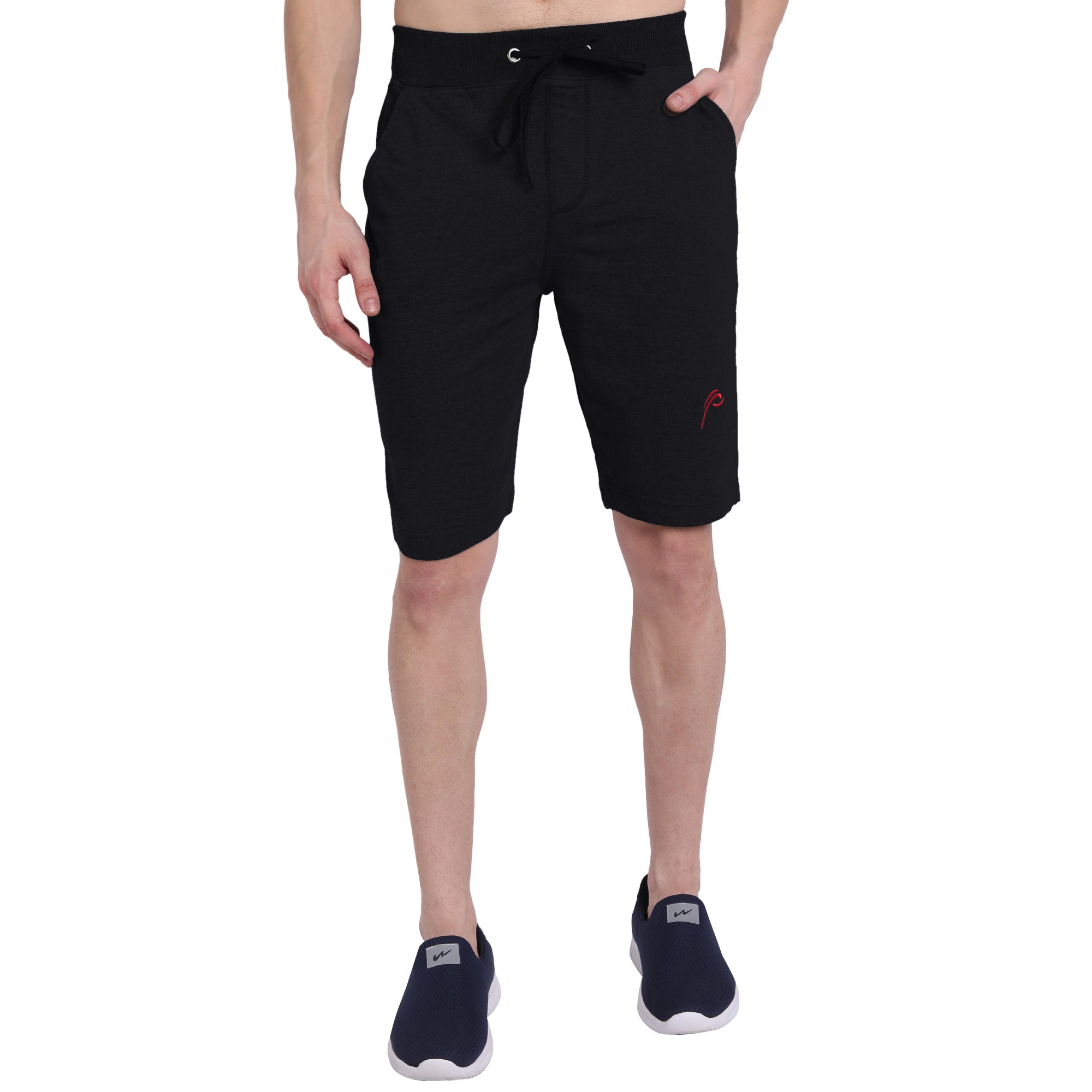 Poomer 3/4th Shorts - Black