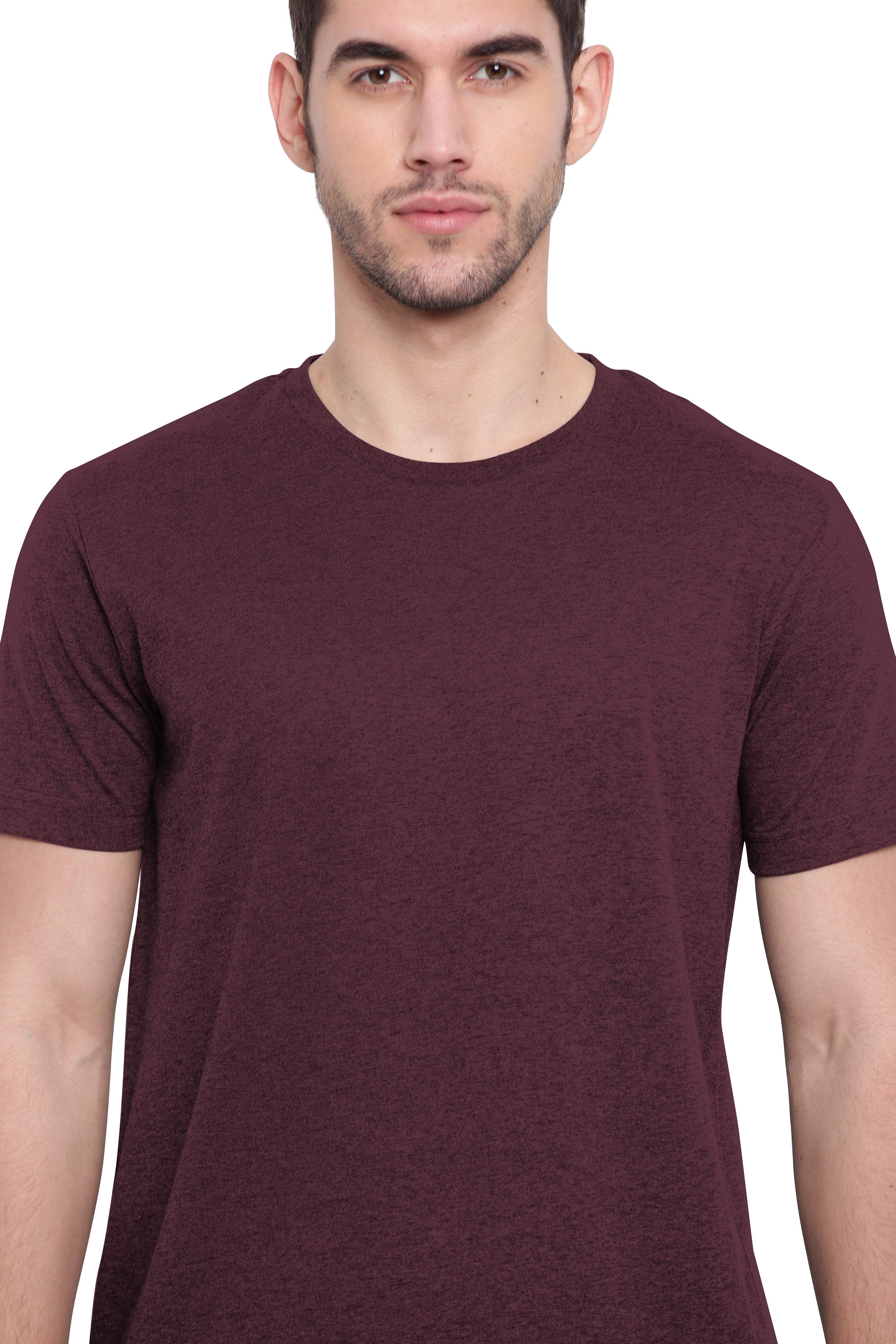 Poomer Casual T-Shirt - Burgundy Red