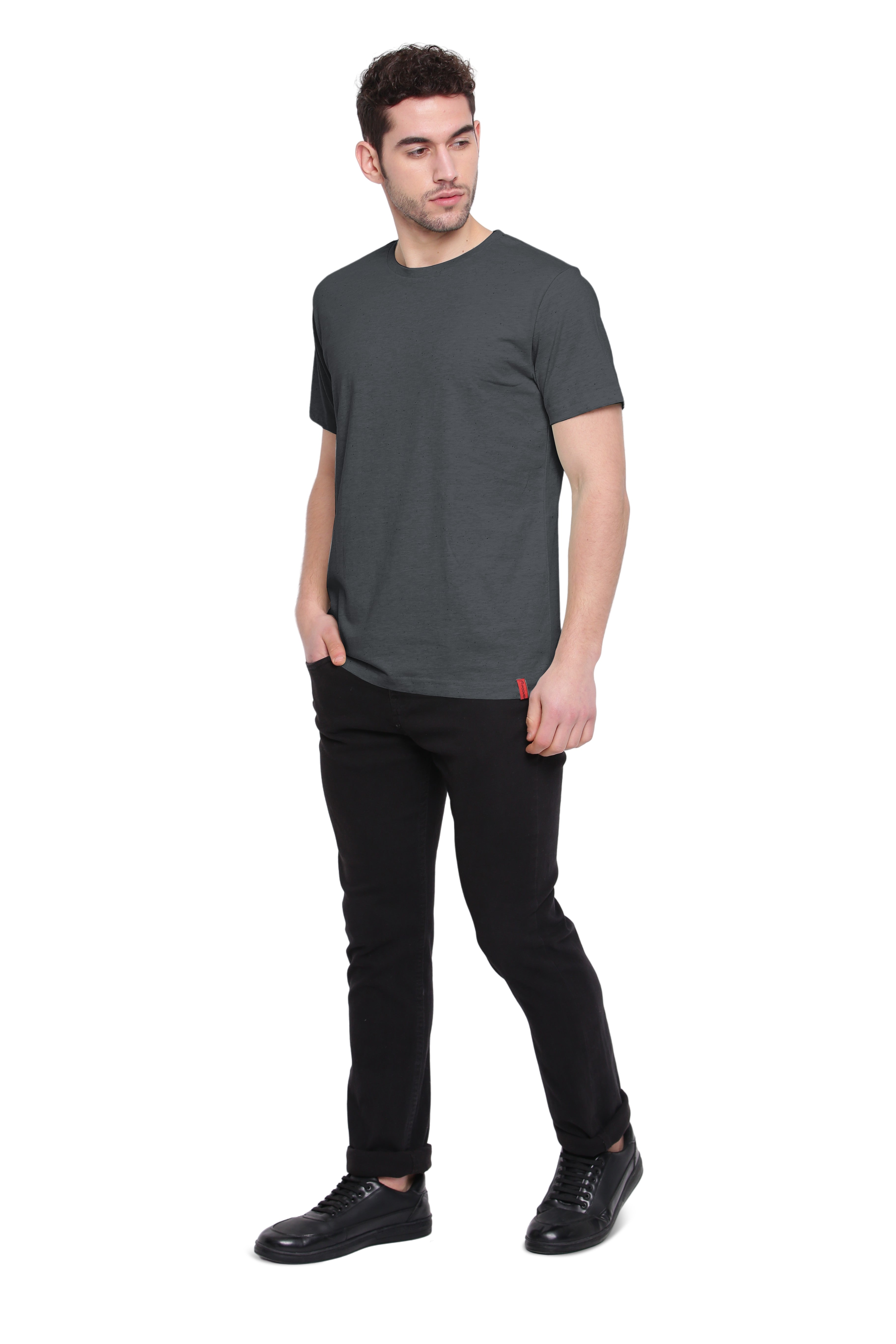 Poomer Casual T-Shirt - Cool Grey