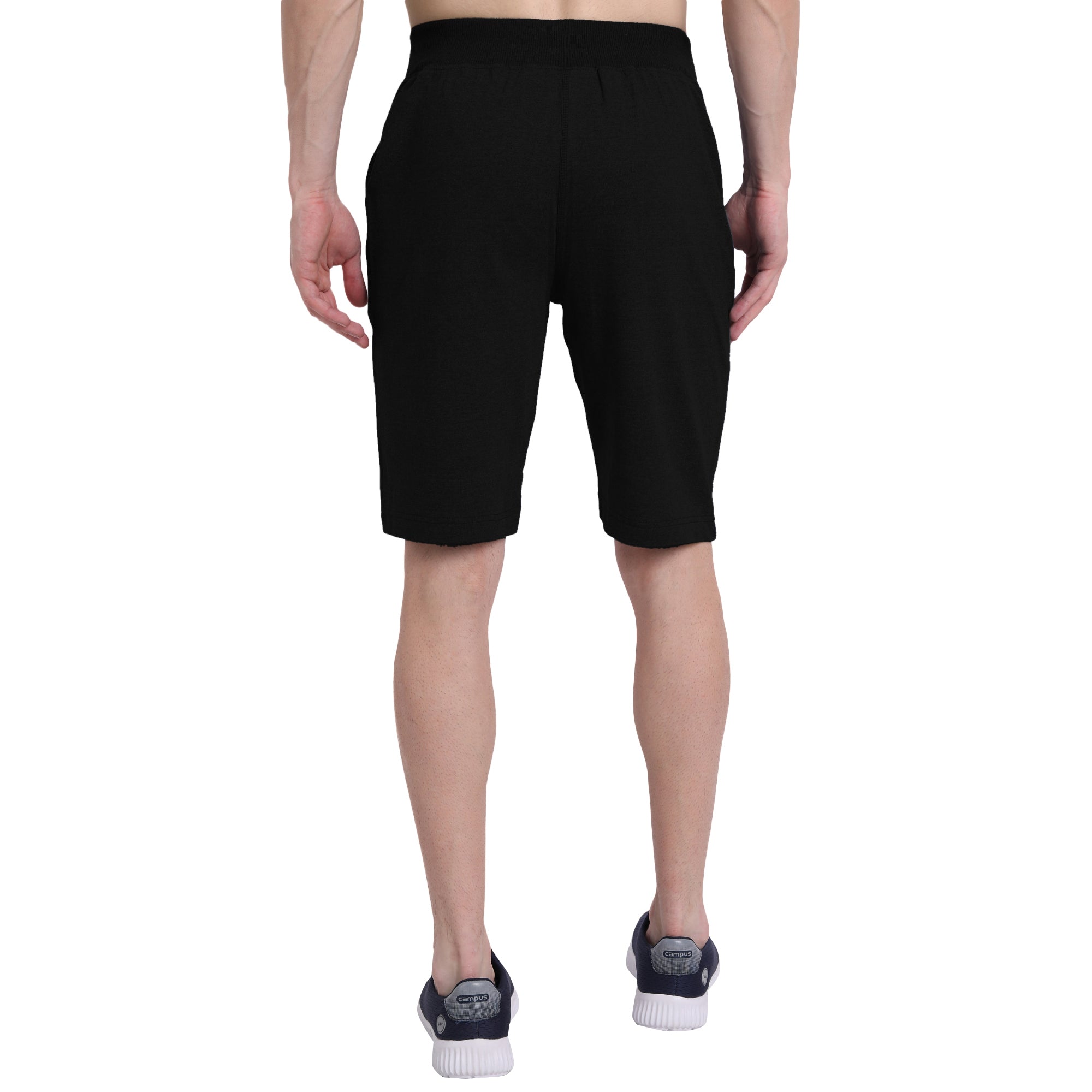 Poomer 3/4th Shorts - Jet Black