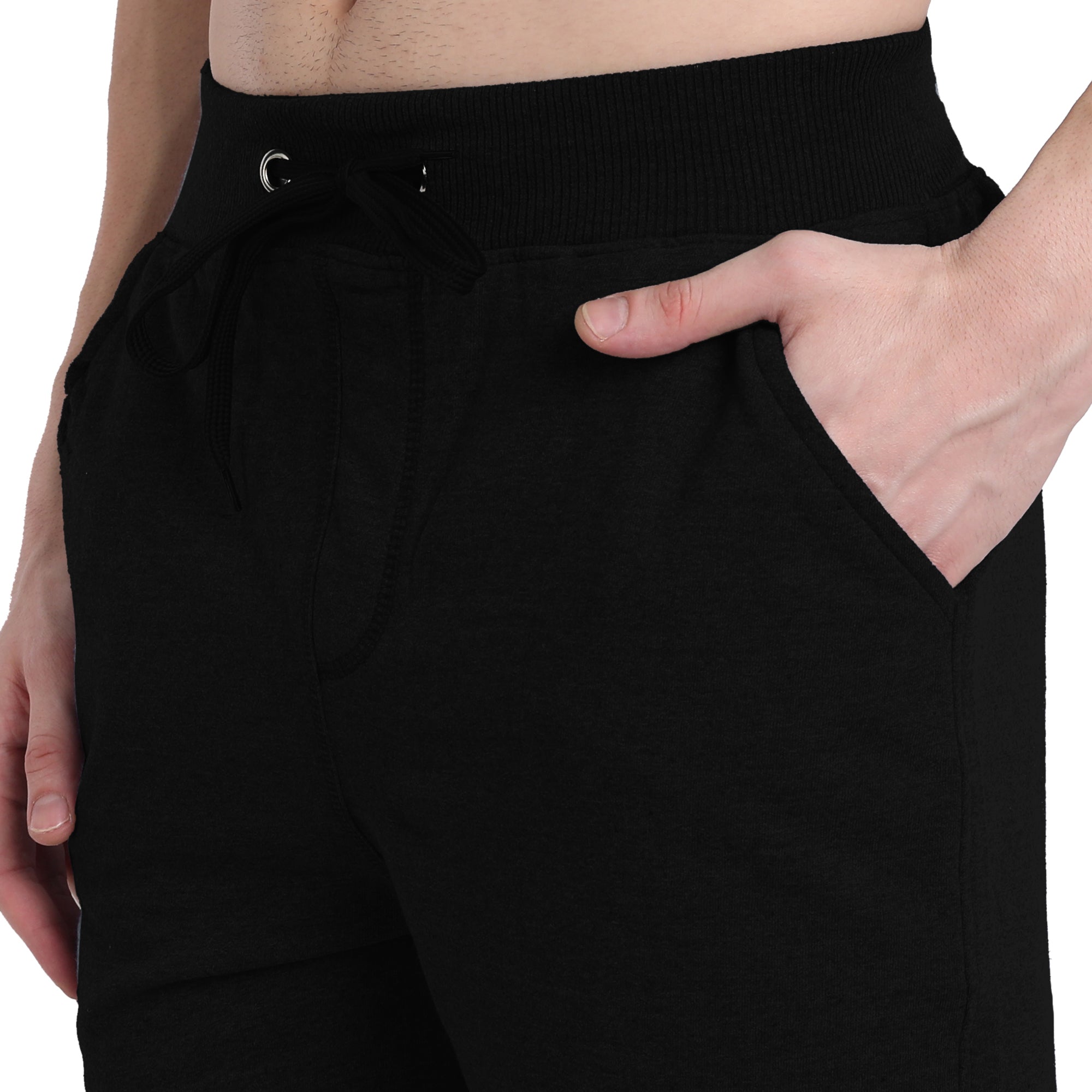 Poomer 3/4th Shorts - Jet Black