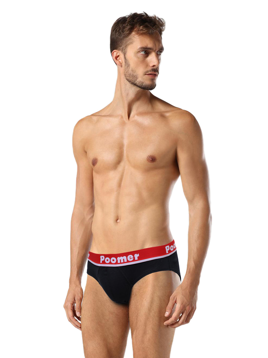 Poomer Club Man Brief - Rich Black