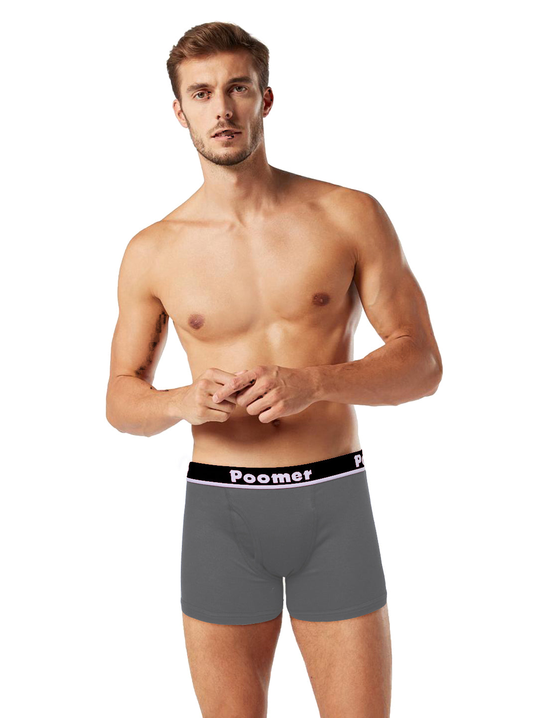 Poomer Club Man Trunks - Spanish Gray