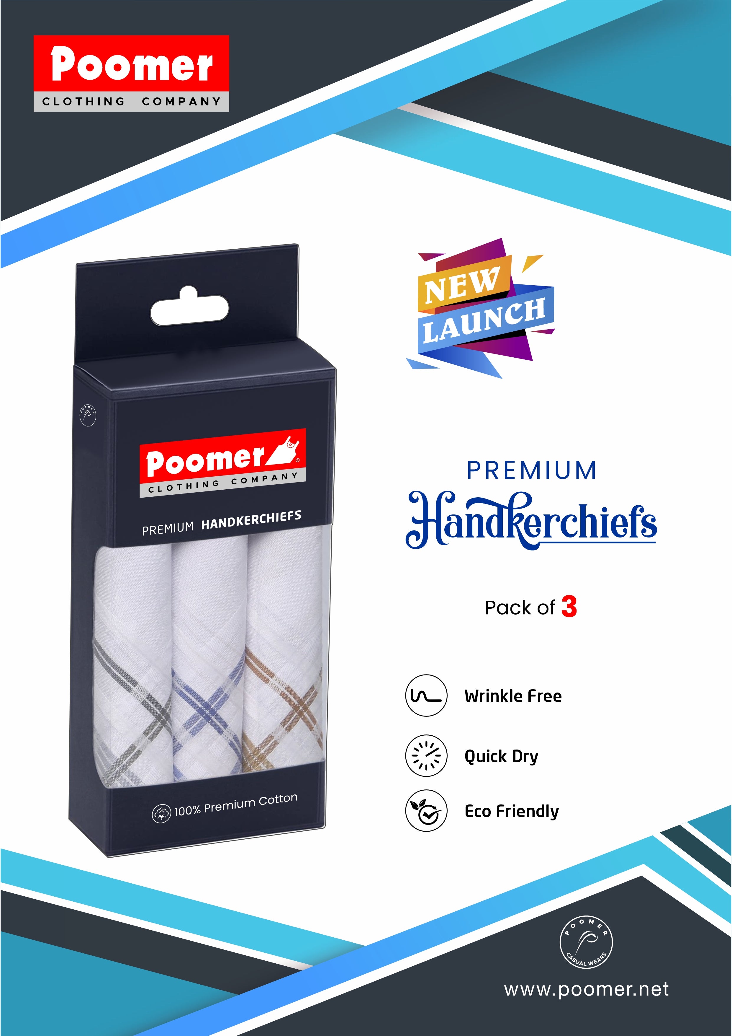 Poomer Handkerchief Premium - Light Colour