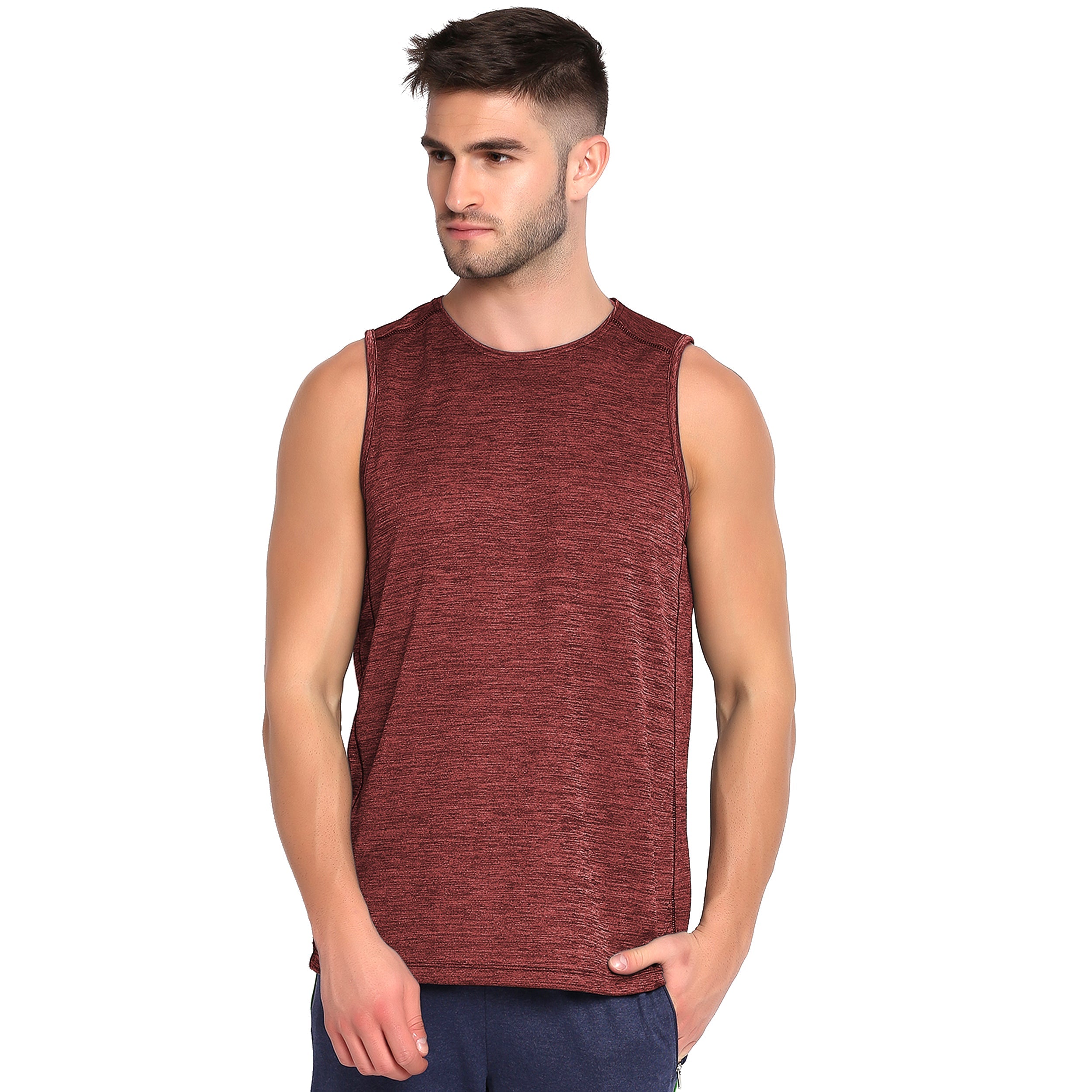 Poomer Tank Top - Power Vest - Maroon Red