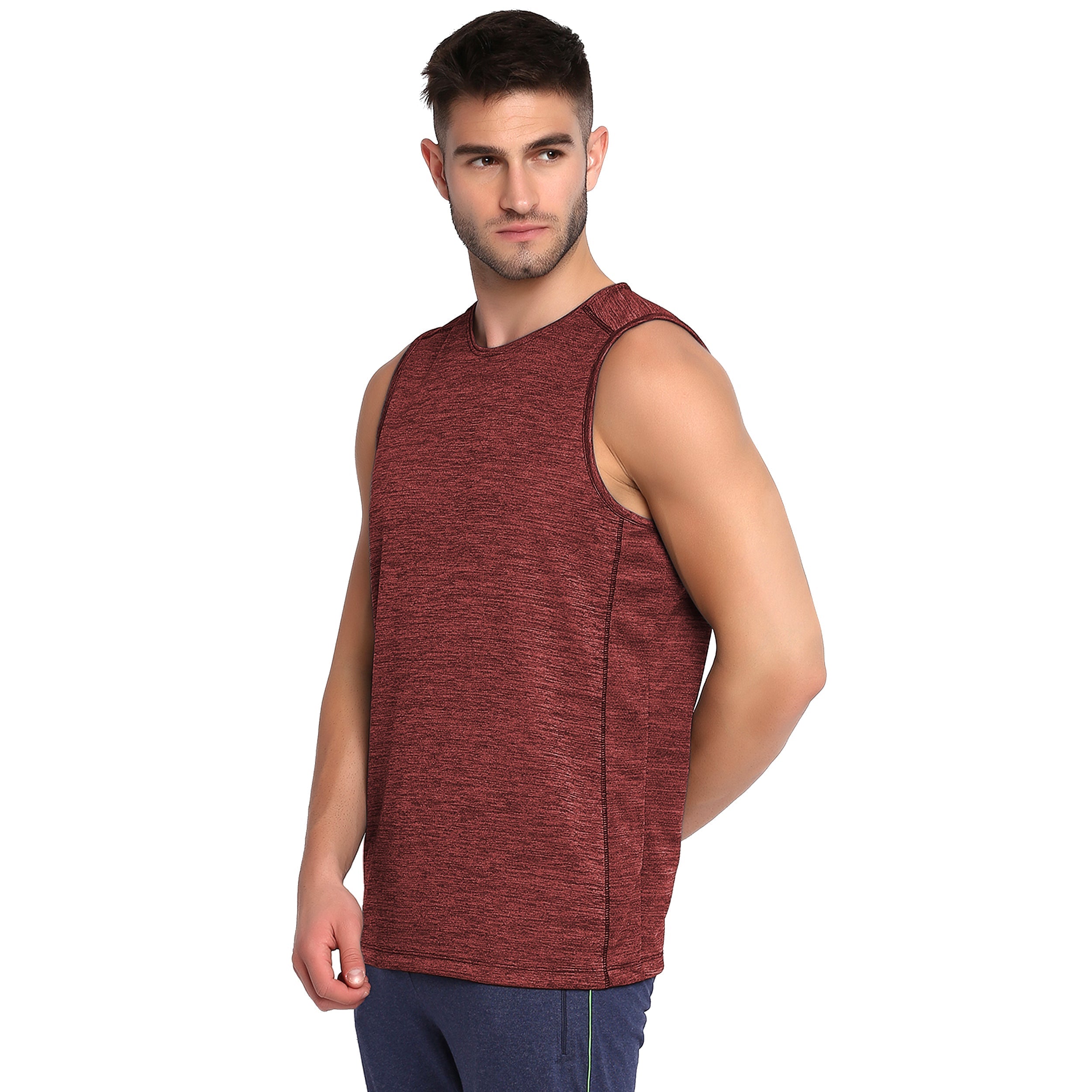 Poomer Tank Top - Power Vest - Maroon Red